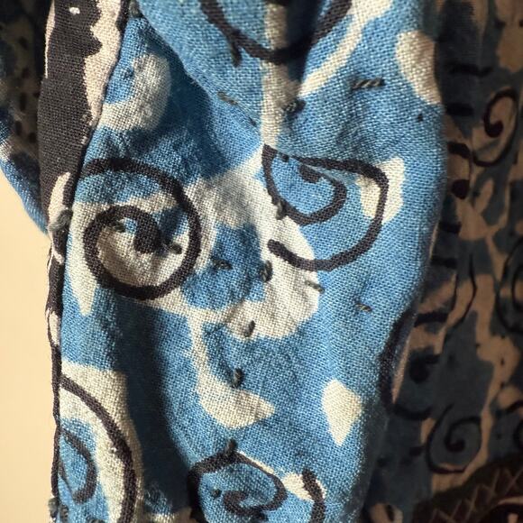 Kar-ma Quilted Patchwork Batik Jacket SZ XL India Boho - Picture 7 of 10